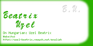 beatrix uzel business card